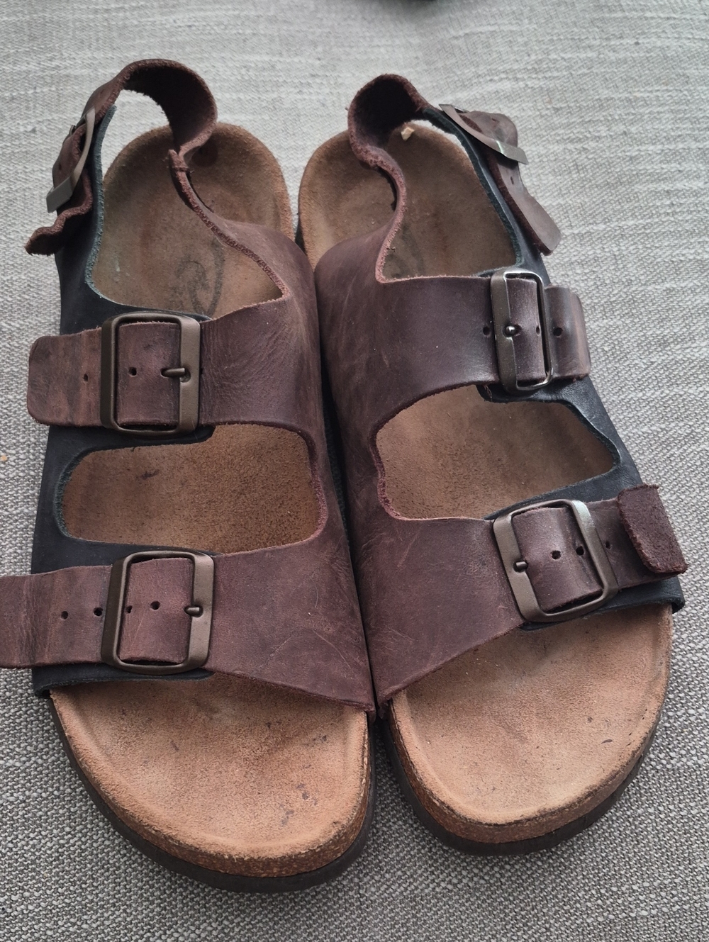 Requins "Birkenstock Milano" Brown and Black Sandals